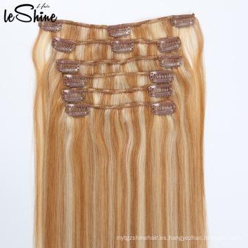 8A Brazilian Remy pelo virginal sin procesar Extensiones de pelo del clip 200G Candy Curl pelo humano que teje